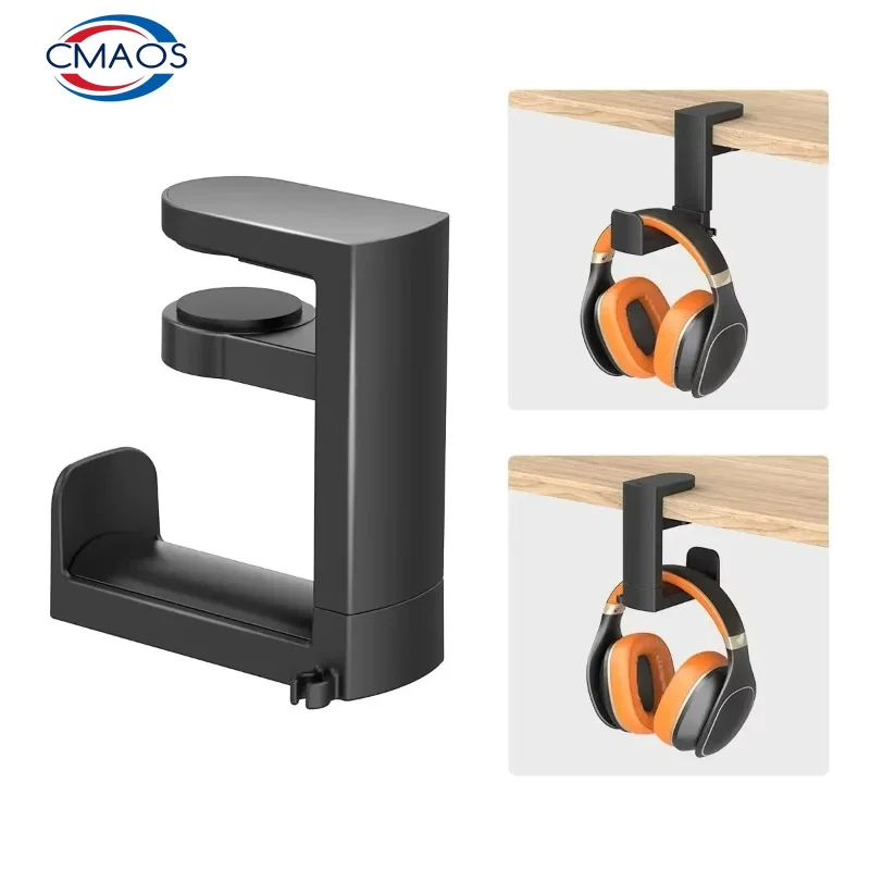 Pc Gaming Desk - 360 ° ขาตั้งหูฟังแบบหมุนได้ ที่แขวนหูฟังบนโต๊ะ ที่แขวนหูฟังสำหรับเล่นเกมบนพีซี ตะขอแขวนสำหรับจัดเก็บหูฟัง