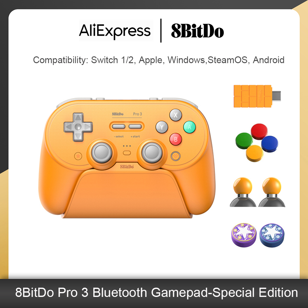 Pc Gaming Apple - คอนโทรลเลอร์เกม 8BitDo Pro 3 บลูทูธสำหรับ Switch