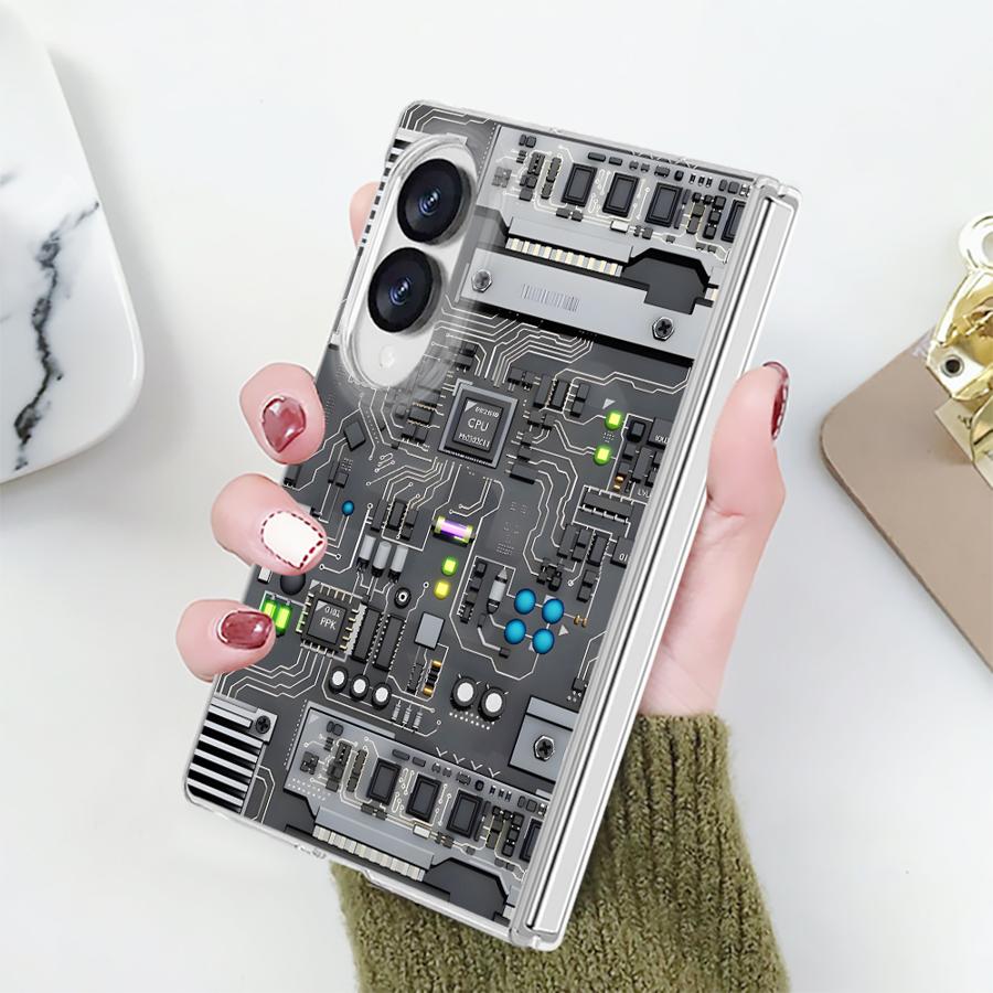 Pc Gaming Samsung - เคสเกมมิ่งสีม่วงสำหรับ Samsung Galaxy Z Fold 8