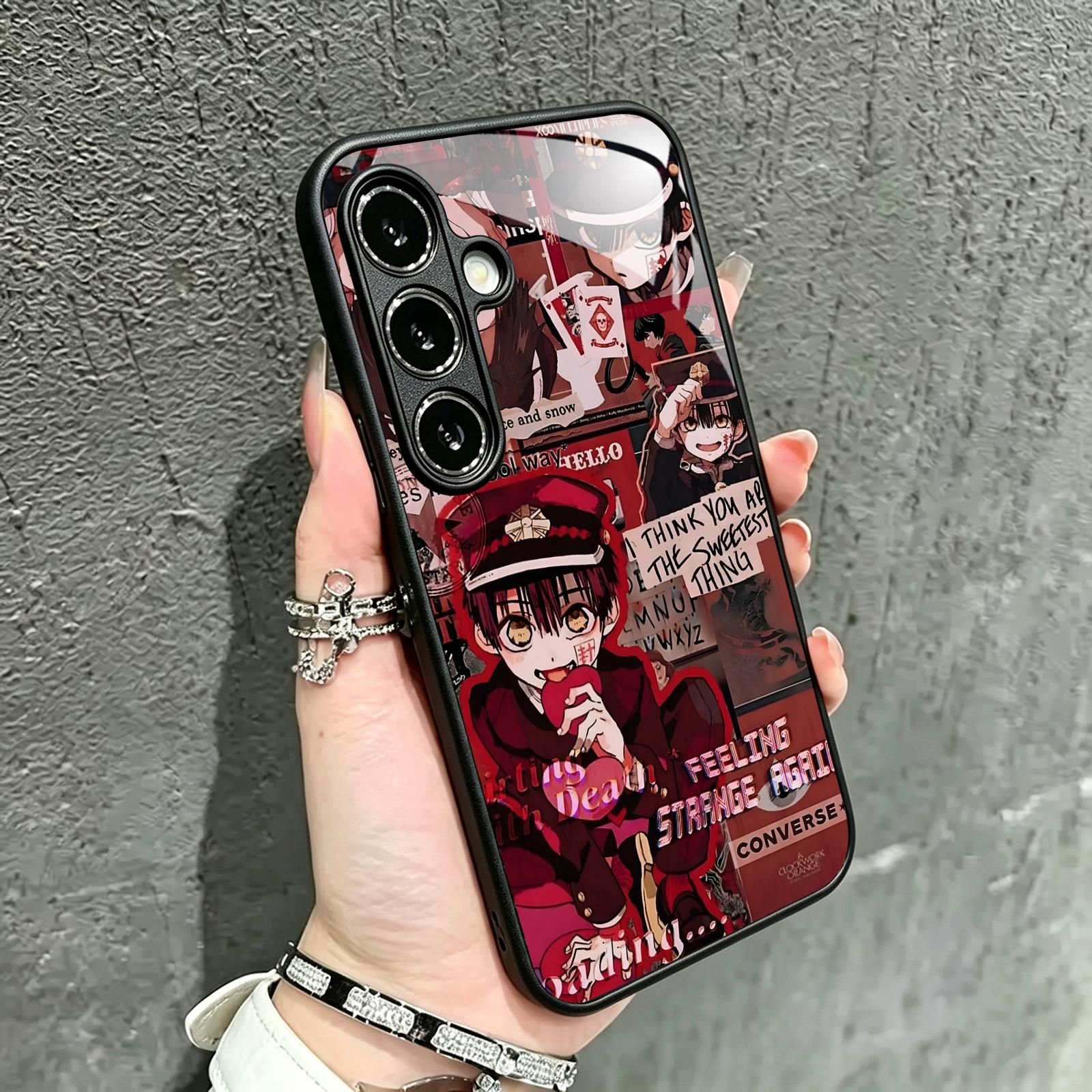 Pc Case Tempered Glass - เคสโทรศัพท์ลายฮานาโกะคุงในห้องน้ำ สำหรับ Samsung Galaxy A57 A56
