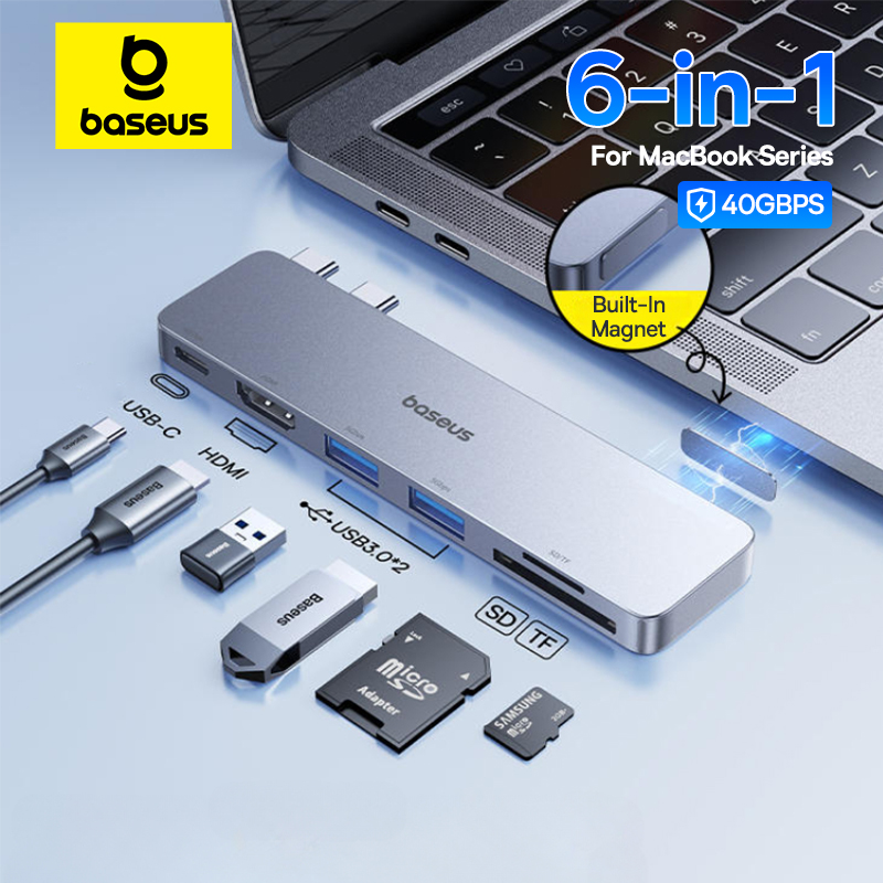 Usb Hub Gaming - Baseus Dual USB-C Hub HDMI 4K