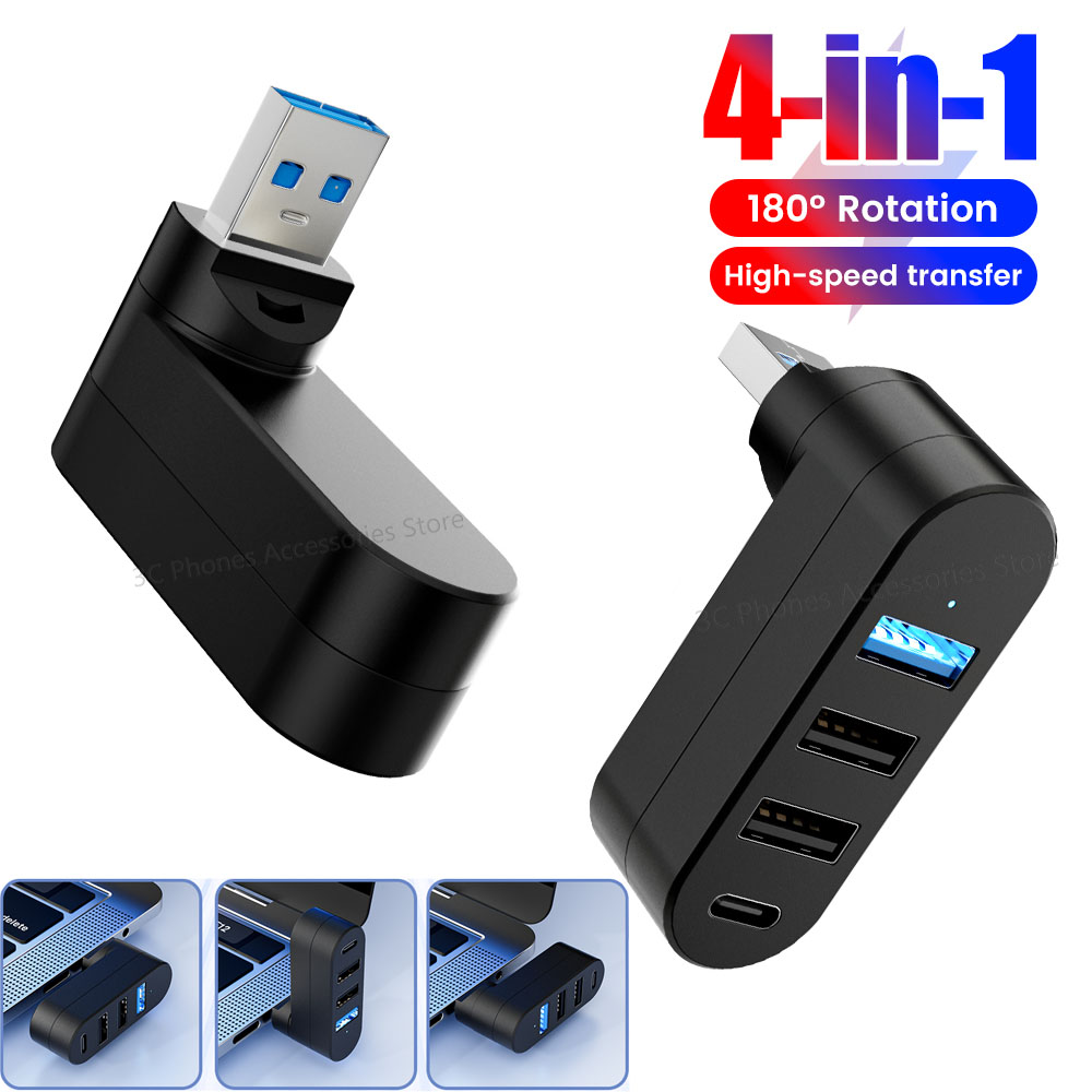 Usb Hub Gaming - Rotatable USB HUB USB3.0 2.0 ประเภท