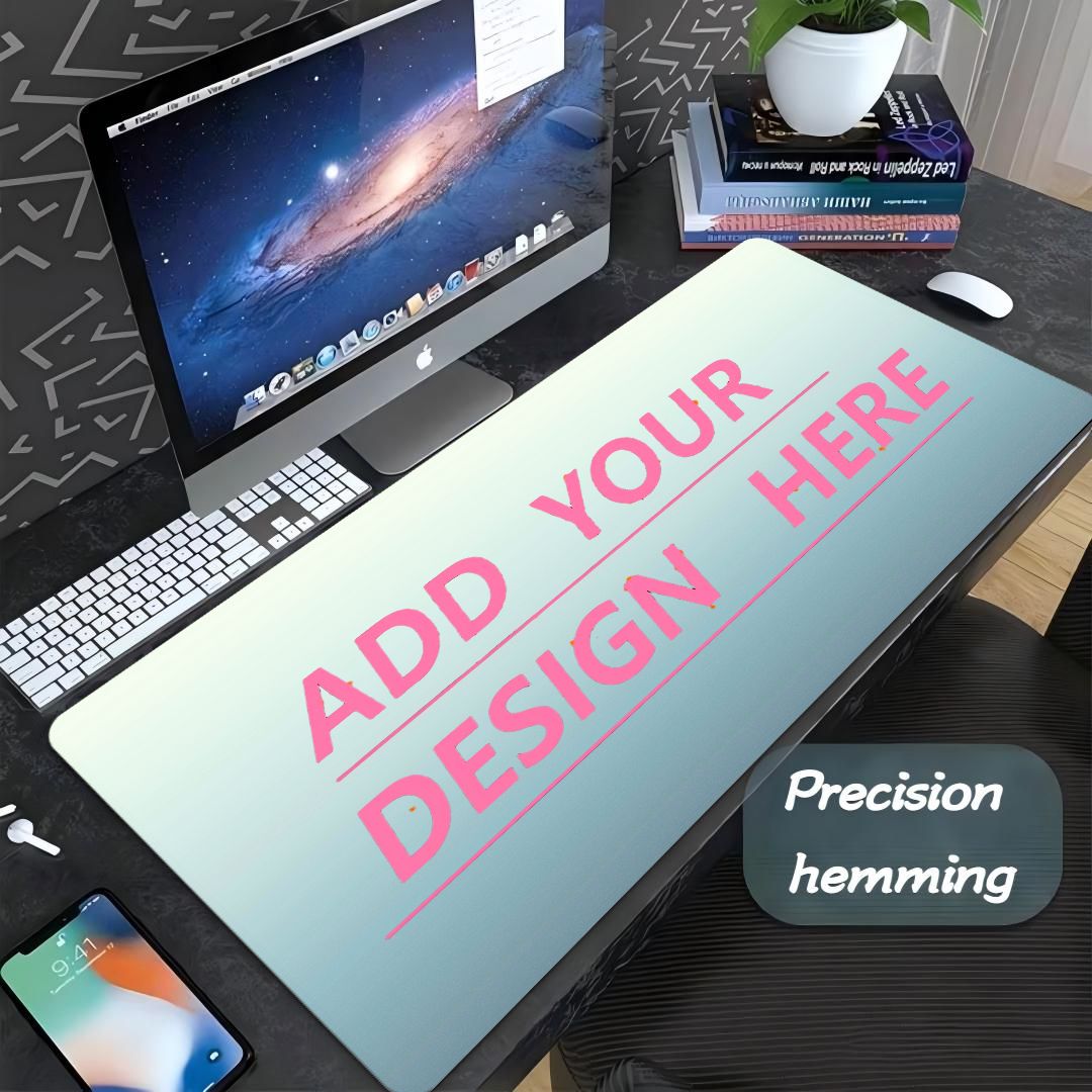Pc Gaming Desk - แผ่นรองเมาส์แบบกำหนดเอง พิมพ์รูปภาพ โลโก้ กันน้ำ แผ่นรองโต๊ะขนาดใหญ่ สำหรับเล่นเกมส์