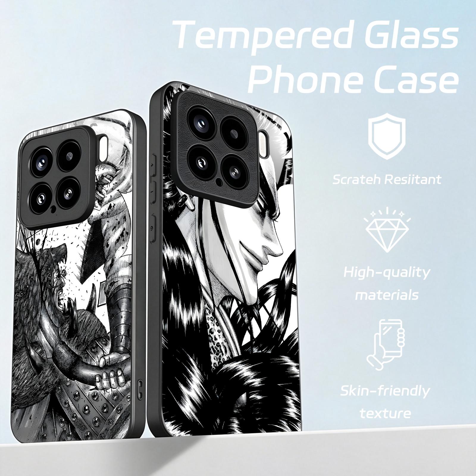 Pc Case Tempered Glass - เคสโทรศัพท์ลายอนิเมะ Kingdom สำหรับ Xiaomi 17 15