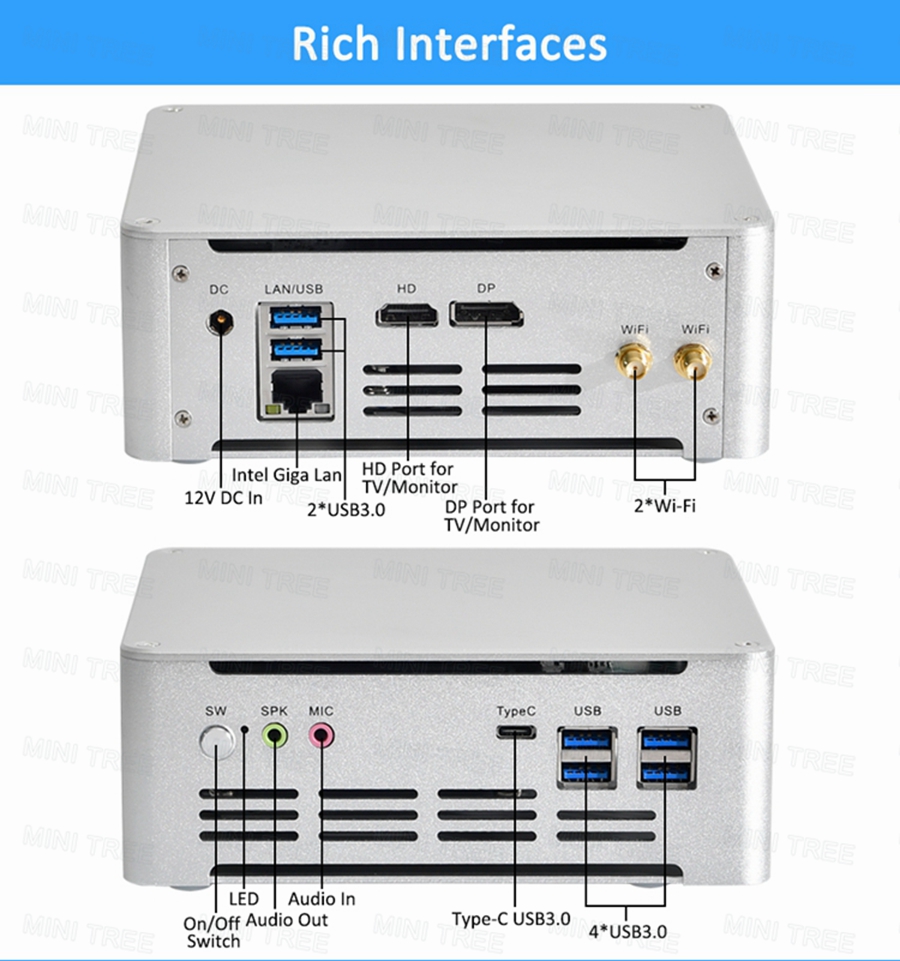 Pc Gaming Intel Core I5 - มินิพีซี Win11 Cube รุ่นที่ 13 ใช้ซีพียู