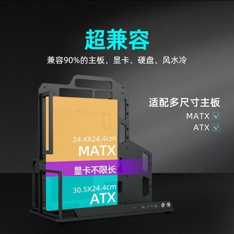 เคสคอมพิวเตอร์แบบเปิด ATX รองร - Pc Gaming Test บทวิจารณ์และราคา