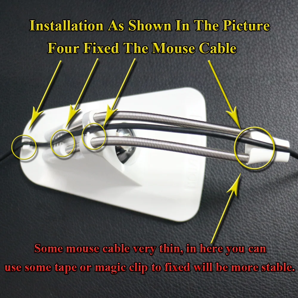 ที่ยึดสายเมาส์แบบใหม่ กันลื่น  - Mouse Bungee Holder บทวิจารณ์และราคา
