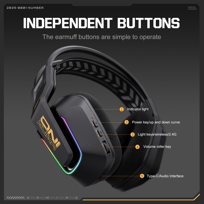 หูฟังเกมมิ่ง ONIKUMA GT828 แบบ - Pc Gaming Apple บทวิจารณ์และราคา