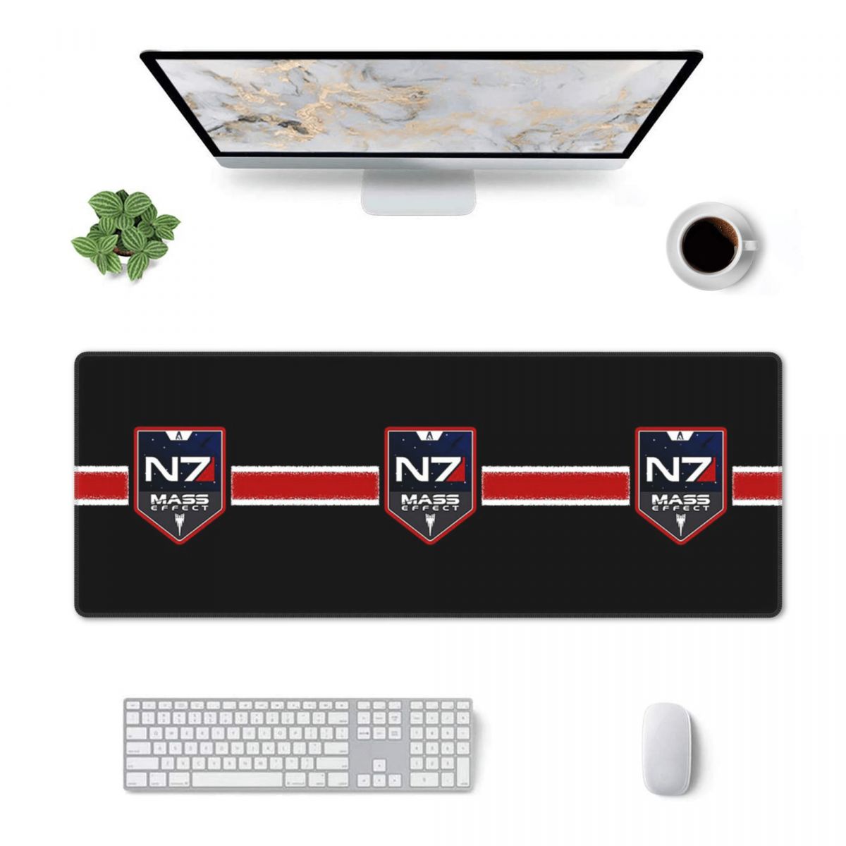 แผ่นรองเมาส์ขนาดใหญ่ N7 รุ่นให - Pc Gaming Icon บทวิจารณ์และราคา