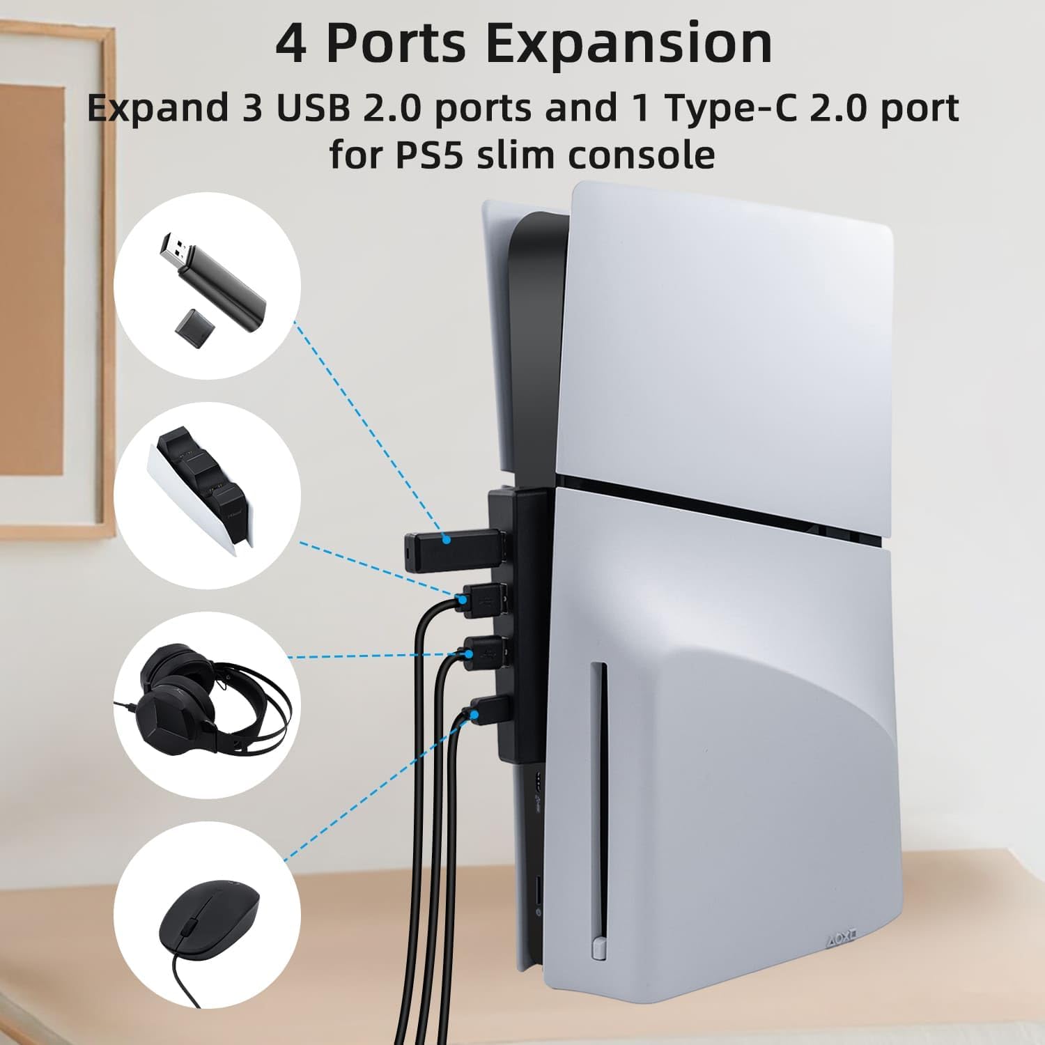 ฮับ USB 4พอร์ตสำหรับ PS5แผ่นดิ - Usb Hub Gaming บทวิจารณ์และราคา