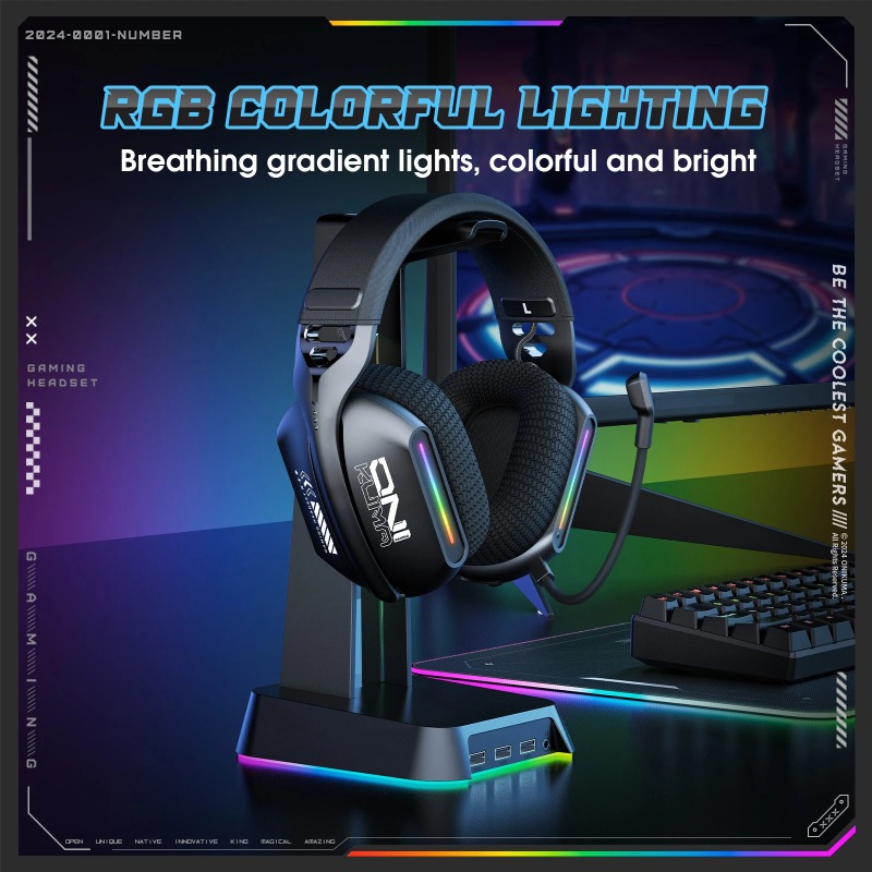 หูฟังเกมมิ่งไร้สาย ONIKUMA GT8 - Pc Gaming Apple บทวิจารณ์และราคา