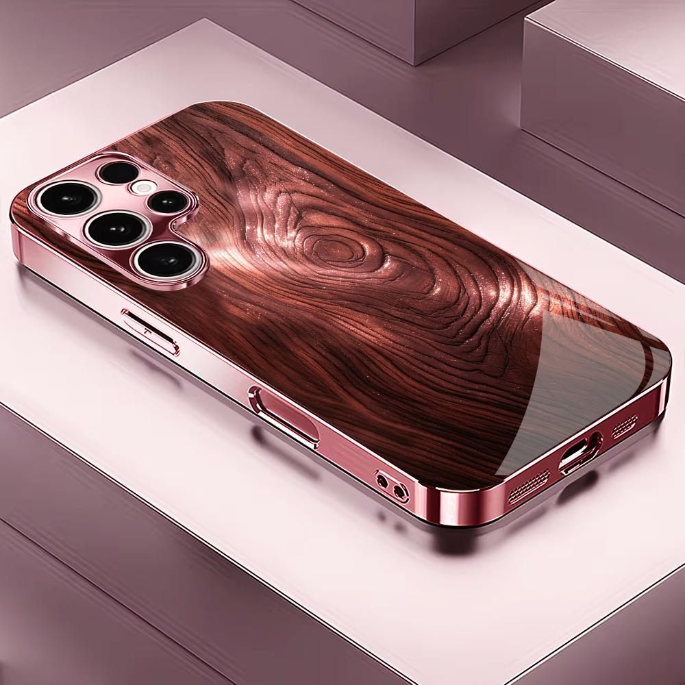 เคสโทรศัพท์แฟชั่นลายไม้กระจกนิ - Pc Case Tempered Glass บทวิจารณ์และราคา