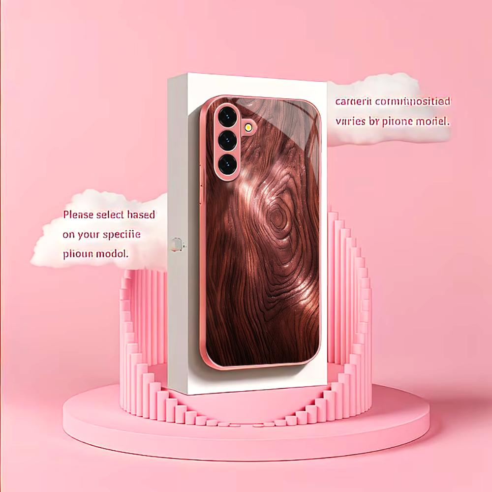 เคสโทรศัพท์แฟชั่นลายไม้กระจกนิ - Pc Case Tempered Glass บทวิจารณ์และราคา