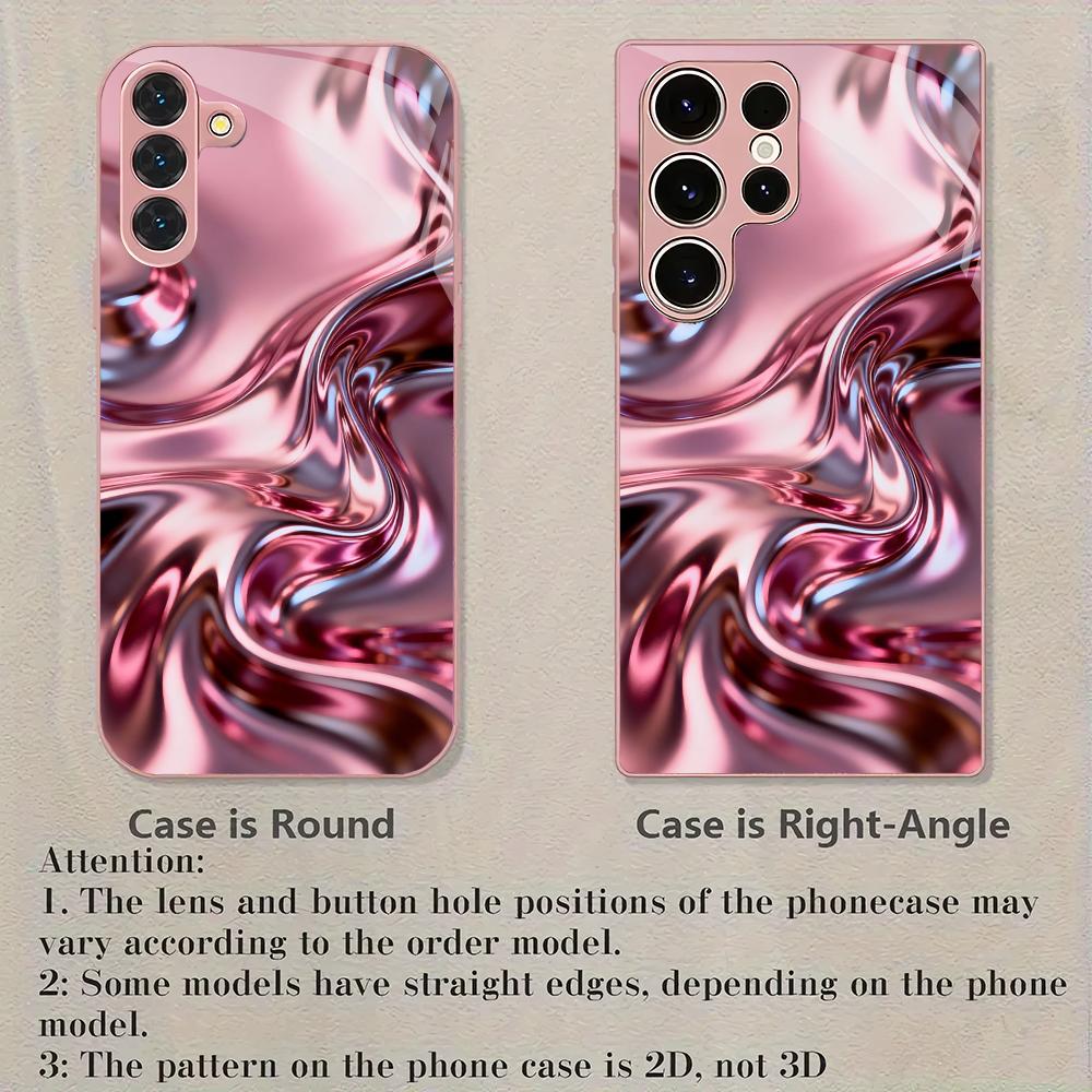 เคสโทรศัพท์แฟชั่นลายไหลลื่นสวย - Pc Case Tempered Glass บทวิจารณ์และราคา