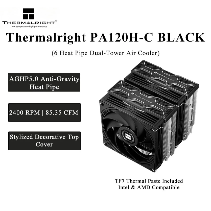 Thermalright PA120H‑C BLACK ชุ - Thermal Paste บทวิจารณ์และราคา