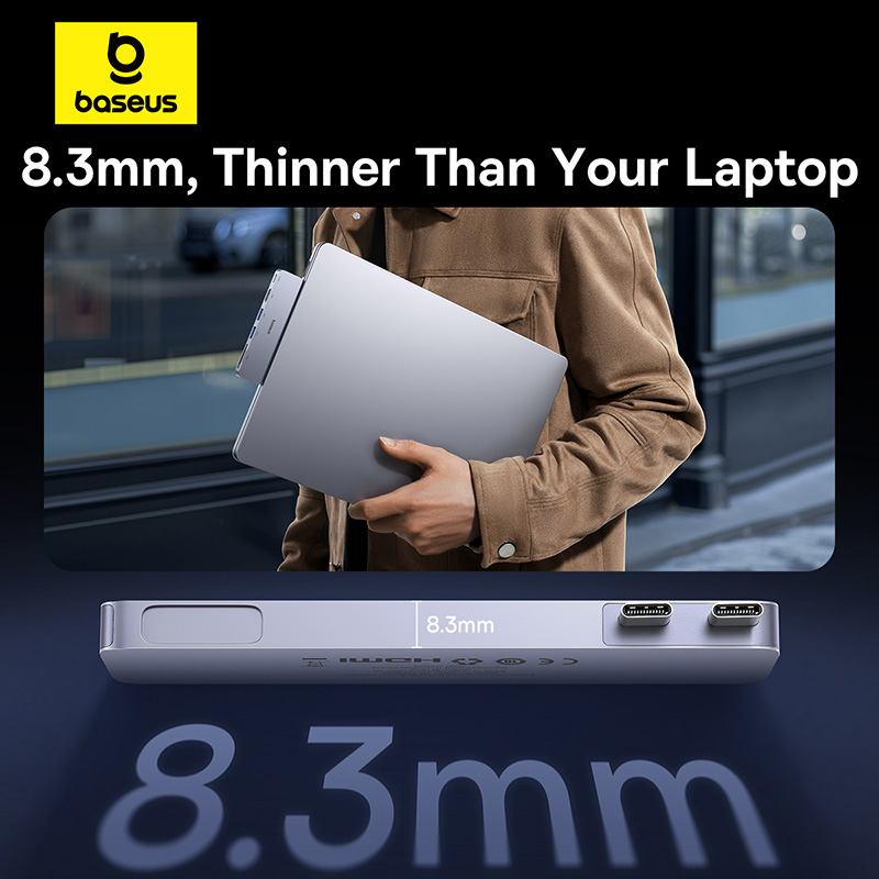 Baseus Dual USB-C Hub HDMI 4K  - Usb Hub Gaming บทวิจารณ์และราคา
