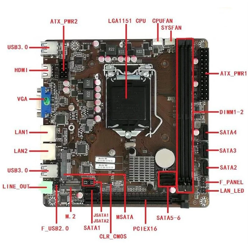B365 มินิ-ITX เมนบอร์ด LGA 115 - Pc Gaming Intel Core I5 บทวิจารณ์และราคา