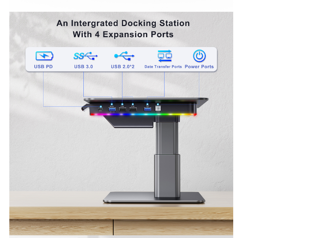 แท่นวางคอมพิวเตอร์ปรับระดับควา - Usb Hub Gaming บทวิจารณ์และราคา