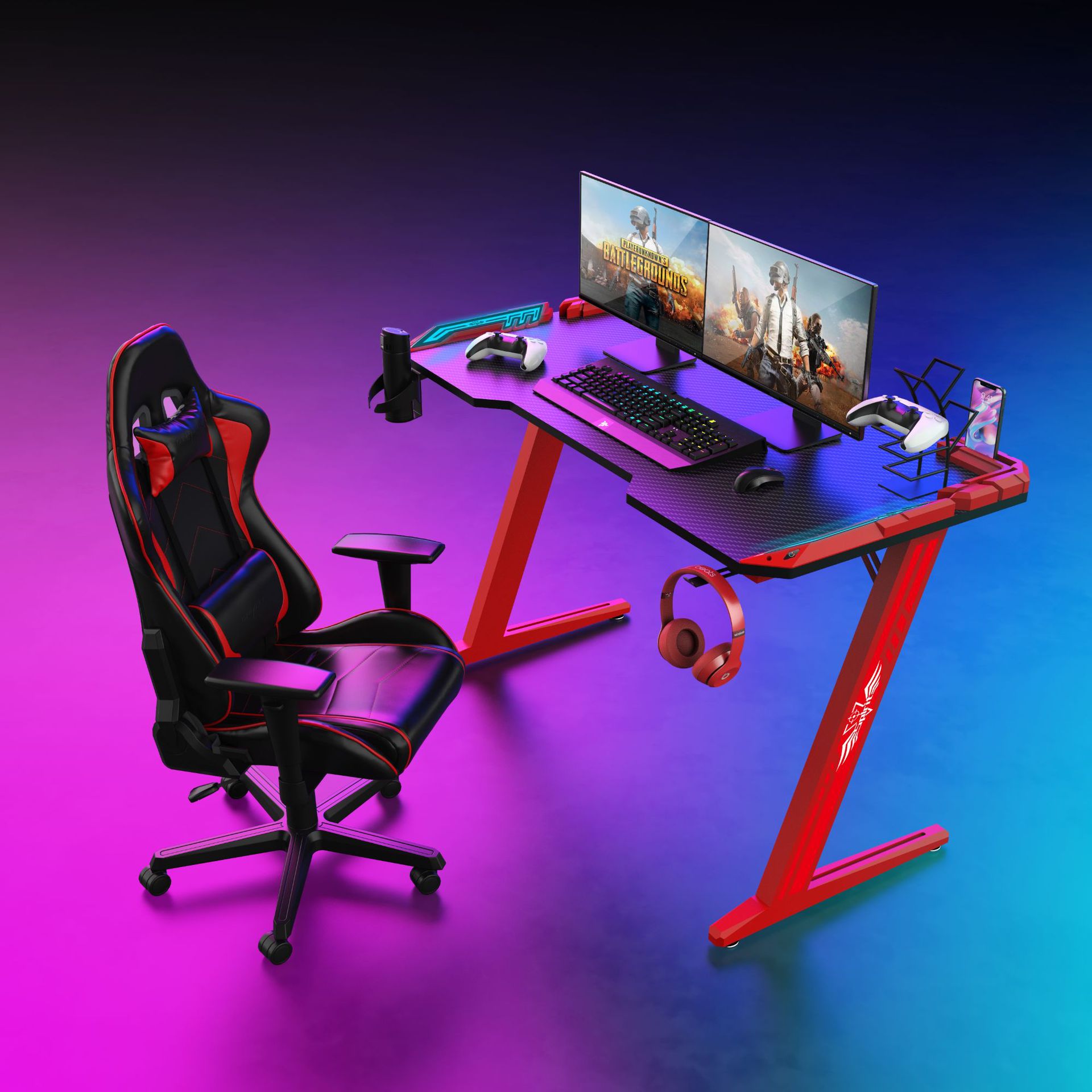 ขายส่งเฟอร์นิเจอร์บ้านสไตล์โมเ - Pc Gaming Desk บทวิจารณ์และราคา
